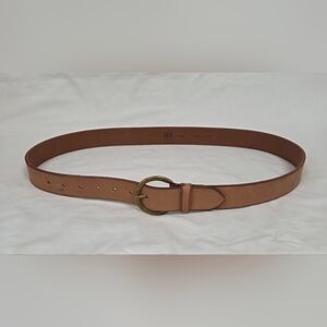Frye Tan Flat Leather Belt L